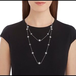 Swarovski FIZZY STRANDAGE, WHITE, RHODIUM PLATING